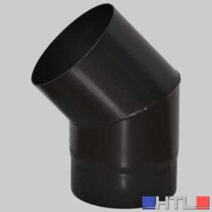 CURVA APERTA NERO OPACO - 45° Ø 120