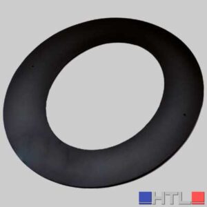 ROSONE A 45° NERO OPACO - Ø 120