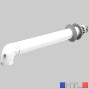KIT COASSIALE PER SCALDINO KONA CON CURVA - 60-100 Cm.100