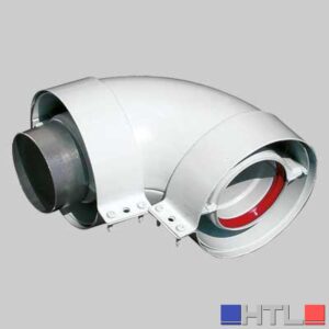 CURVA PER KIT COASSIALE A 90° - 60 - 100