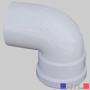 CURVA 90° CON GUARNIZIONE DOPPIO LABBRO - Ø 80 M/F