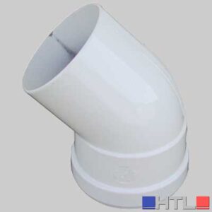 CURVA 45° CON GUARNIZIONE DOPPIO LABBRO - Ø 80 M/F