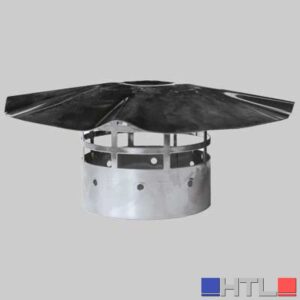 TERMINALE A TETTO INOX - Ø 100