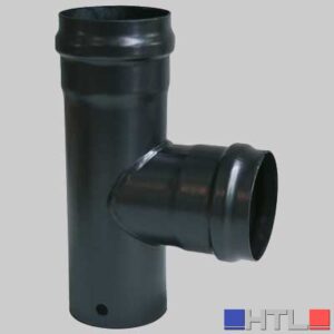 Raccordo a TEE Nero - FF dm 100