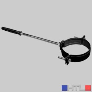 Collare reggitubo nero opaco - dm 100