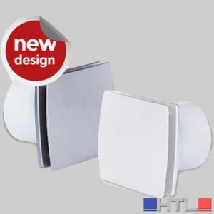 ASPIRATORE ELETTRICO Ø 100 CON FRONTALE CHIUSO E TIMER - Bianco