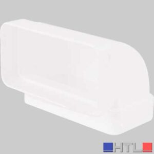 GOMITO 90° RETTANGOLARE VERTICALE - 55 x 110 mm