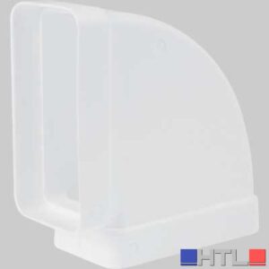 GOMITO 90° RETTANGOLARE ORIZZONTALE - 55 x 110 mm