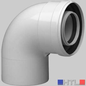 CURVA COASSIALE BAXI 90° - Dm. 60-100