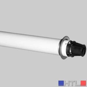 TUBO COASSIALE PER SCALDINO BAXI CON TERMINALE - Dm 60/100