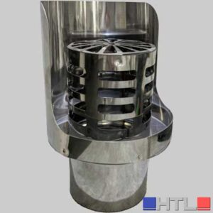 CAPPELLO ORIZZONTALE A GRIGLIA INOX - DM 100 M