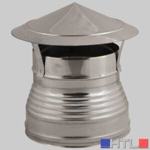 CAPPELLO CINESE DOPPIA PARETE DIAMETRO ESTERNO FEMMINA - Int. Ø 100 - Est. Ø 150