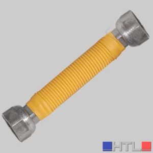 FLESSIBILE INOX RIVESTITO PER GAS FF - 1/2 130-220 mm