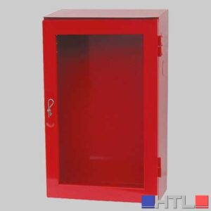 CASSETTA ESTERNA'AIRONE' SIGILLABILE PREVERNICIATA ROSSO - H 610 x L 370 x P 210