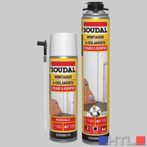 SCHIUMA POLIURETANICA UNIVERSALE SOUDAL ML 750 - Ml 750 per pistola