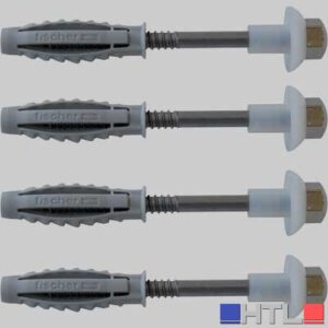 FISSAGGIO INOX PER VASO E BIDET WB2 - 7x80