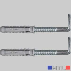 ELEMENTO DI FISSAGGIO PER SCALDABAGNI  WDS14 - Foro 14 mm - Prof. 90 mm - Tassello s.14 - L. cancano 95 mm