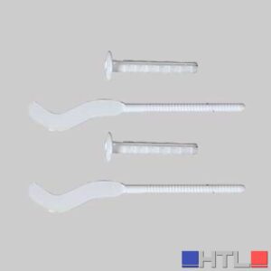 MENSOLA PER RADIATORI IN ALLUMINIO SEZIONE PIATTA 3 MM TF10/70B - Foro 10 mm - Prof. 85 mm - Tassello c.10x75 - L. 70 mm
