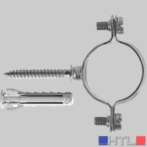 COLLARINO LEGGERO IN ACCIAIO ZINCATO E TASSELLO - Ø 10
