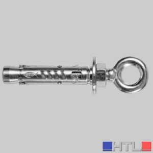 ANCORANTE IN ACCIAIO CON OCCHIOLO CL. 8.8 - TAM 10.O c/occhiolo Ø15 P.80 L.69 Sp.13