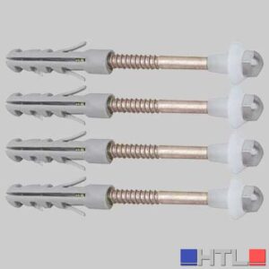 FISSAGGIO IN OTTONE PER VASI E BIDET - Vite M6x80 - Tassello 10x60