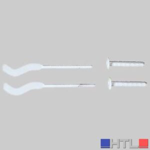 MENSOLA PER RADIATORI IN ALLUMINIO SEZIONE PIATTA 3 MM - Mensola Ø 8,8x170 - Tassello Ø 12x83