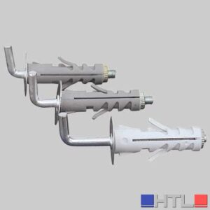 TASSELLO NYLON - Ø 12 mm 45 gancio corto (Confezione da 10)