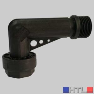 RACCORDO CURVO IN PLASTICA MF C/BOCCHETTONE - 1"