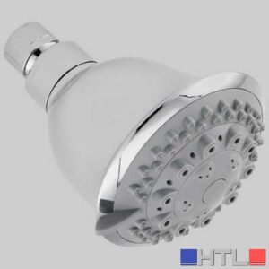 SOFFIONE DOCCIA AUGUSTO IN ABS 5 GETTI - Cromato