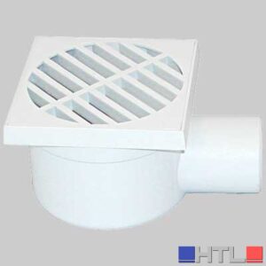 CHIUSINO SCARICO LATERALE ORIENTABILE - 100 x 100 uscita 50 H 80 mm