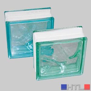 VETRO MATTONE ONDULATO 19 X 19 - Acquamarina