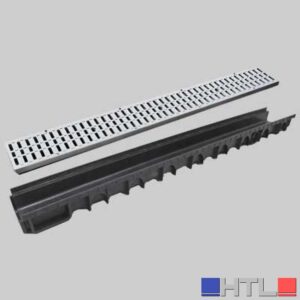CANALETTA NOR MOD. B CON GRIGLIA ZINCATA - 13 x 100 H. 15