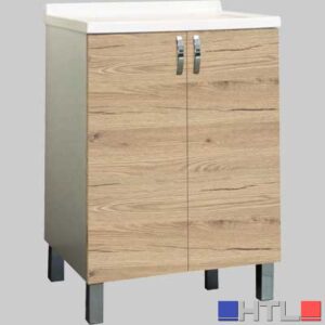MOBILE LAVATOIO KOALA 2 ANTE QUERCIA NATURALE - P 50 x L 60 cm