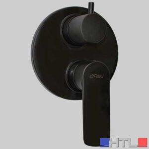 MONOCOMANDO DOCCIA INCASSO CON DEVIATORE NOVE - Nero