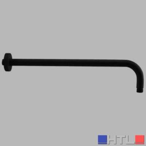 BRACCIO DOCCIA ROUND TONDO NERO - cm 30