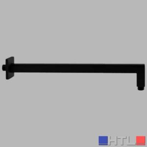 BRACCIO DOCCIA SQUARE QUADRO NERO - cm 30