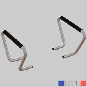 COPPIA BRACCIOLI FISSI PER ALZAWATER - Alluminio Neoprene