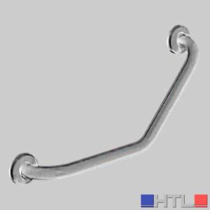CORRIMANO ANGOLARE 45° ACCIAIO INOX SATINATO - cm 30 x 30