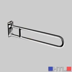 BARRA DI SOSTEGNO RIBALTABILE ACCIAIO INOX SATINATO - cm 80