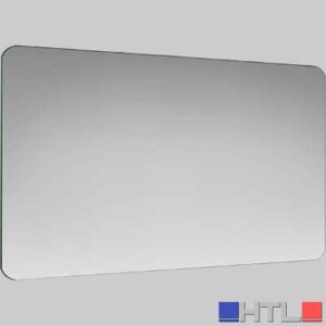 SPECCHIO RETTANGOLARE A FILO PONZA ANGOLI STONDATI 60 x 100