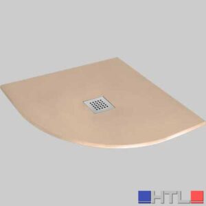 PIATTO DOCCIA SEMICIRCOLARE EFFETTO PIETRA SABBIA - 80X80 cm