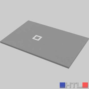 PIATTO DOCCIA RETTANGOLARE EFFETTO PIETRA GRIGIO - 70x100