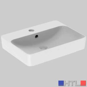 LAVABO DI APPOGGIO RETTANGOLARE LAY ON CPR - 60x45