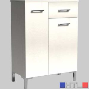 BASE DOPPIA BIANCO NORDICO - 2 Ante + 1 Cassetto