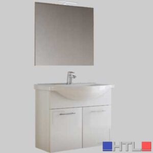 COMPOSIZIONE SOSPESA SOLE 3 CM 80 COMPLETA CM 80 BIANCO LUCIDO