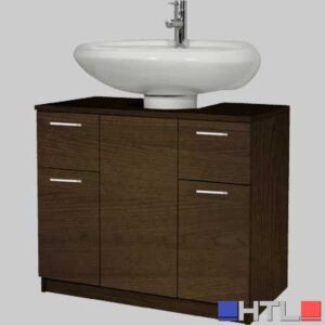 COPRICOLONNA OLMO CAFFE' - 2 Ante + 2 Cassetti