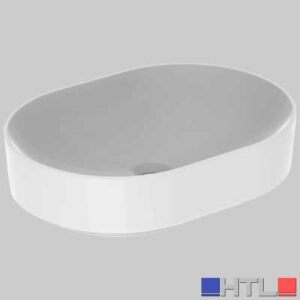 LAVABO DA APPOGGIO ELLITTICO LAY ON - 55x40