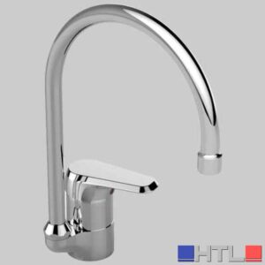 MONOCOMANDO LAVELLO CON BOCCA ALTA BASE - Cromo