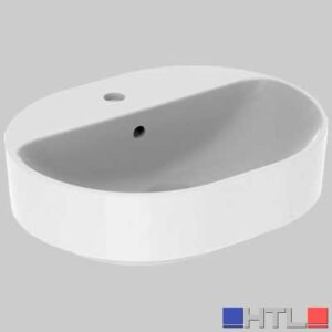 LAVABO DI APPOGGIO ELLITICO LAY ON CPR - 50x40