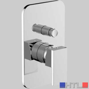 MISCELATORE INCASSO DOCCIA CON DEVIATORE PILLAR - Completo -Cromo